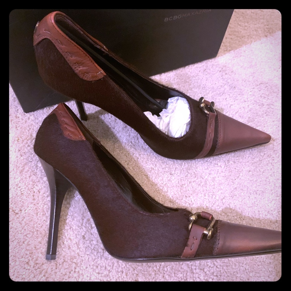 BCBG MAXAZRIA Thais Mahogany/Rust Pumps